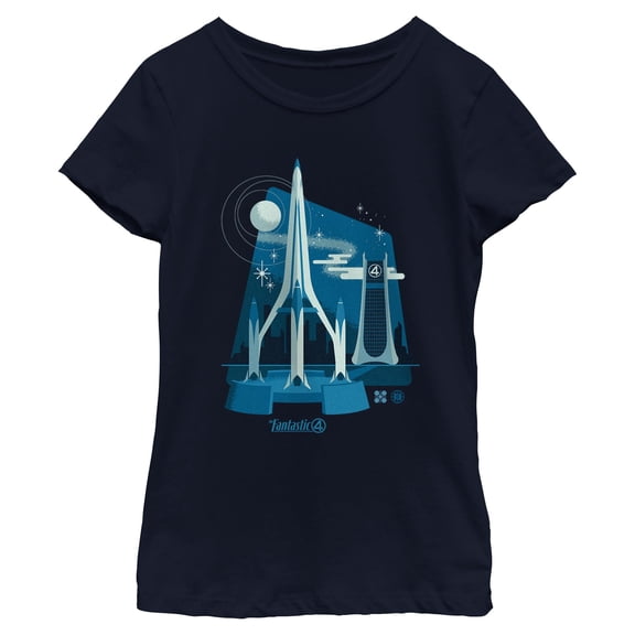 Girls The Fantastic Four: First Steps The Baxter Building T Shirt
