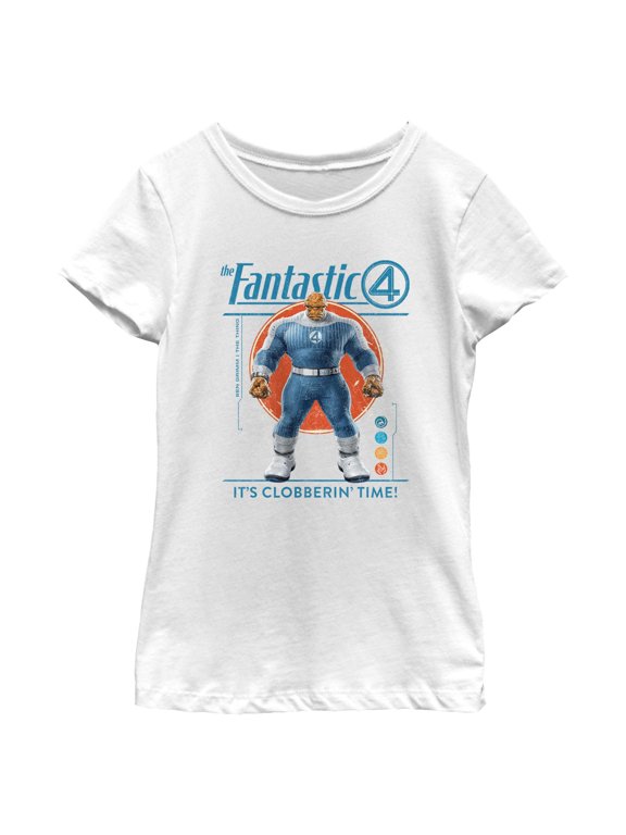 Girls The Fantastic Four: First Steps The Thing Clobbering Time T Shirt