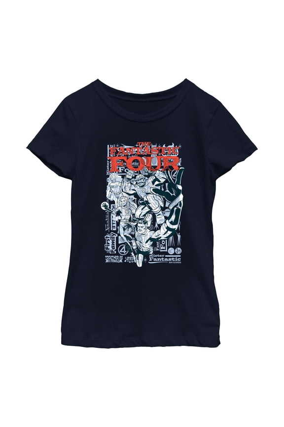 Girls The Fantastic Four: First Steps Together as a Family T Shirt
