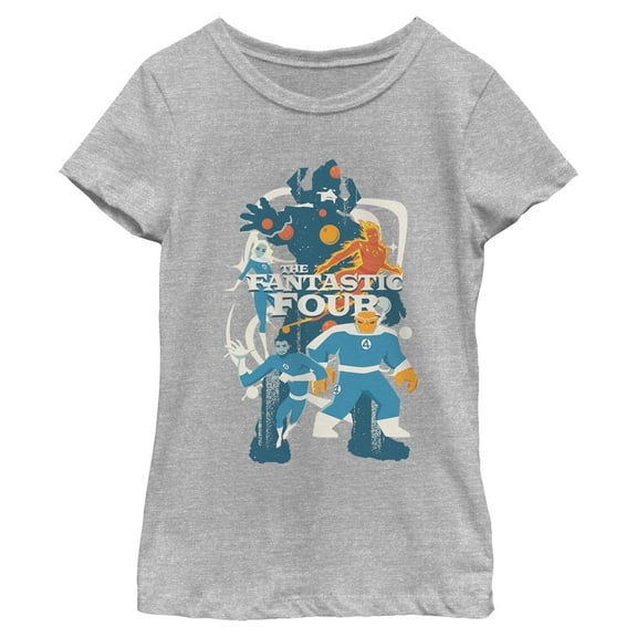 Girls The Fantastic Four: First Steps Villain and Heroes T Shirt