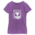thumbnail image 1 of Girls The Nightmare Before Christmas Jack Skellington Horror Bats T Shirt, 1 of 5