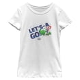 thumbnail image 1 of Girls The Super Mario Galaxy Movie Yoshi Ride Let's A Go T Shirt, 1 of 5