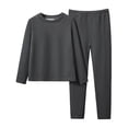 thumbnail image 1 of Girls Thermal Underwear Set Soft Long Sleeve Kids Base Layer Outfit Cozy Winter Clothes Sets For Girls Toddler Comfortable Playwear, 1 of 7