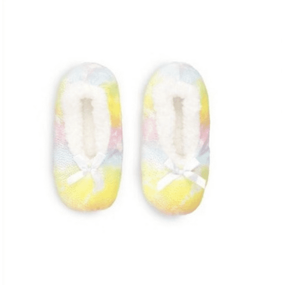 Girls Tie Dye Fuzzy Babba Slipper Socks, Girl's, Multi Tie Dye