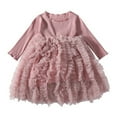 Girls Tight Dress,Toddler Kids Baby Girl Long Sleeve Tutu Dress Tulle