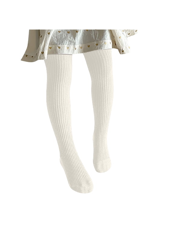 Girls Tights Seamless Thick Cotton Cable Knit Leggings Stockings Toddler Pantyhose Age 3-8 Years