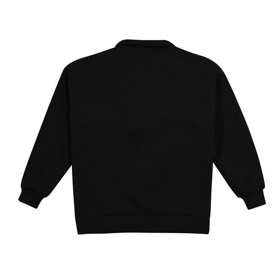 Girls Toddler Boys Sweatshirts 1/4 Zip Up Lapel Collar Soild Color Print Kids Top with Pockets(150 11-12 Years,Black)