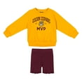 thumbnail image 1 of Girls Toddler Colosseum  Gold/Maroon Minnesota Golden Gophers Beta Fleece Sweatshirt and Shorts Set, 1 of 2