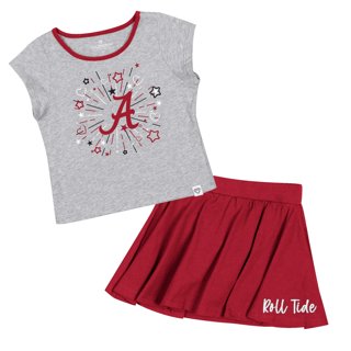 Colosseum Women's Alabama Crimson Tide White Cropped Jersey