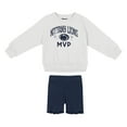 thumbnail image 1 of Girls Toddler Colosseum  White/Navy Penn State Nittany Lions Beta Fleece Sweatshirt and Shorts Set, 1 of 2