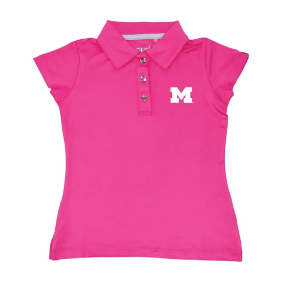 Girls Toddler Garb Light Pink Michigan Wolverines Brighton Polo