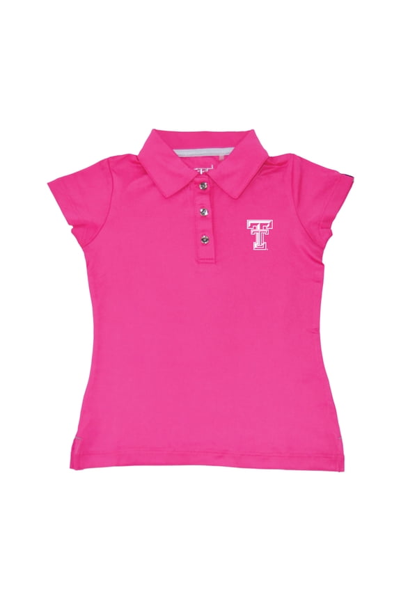 Girls Toddler Garb Light Pink Texas Tech Red Raiders Brighton Polo