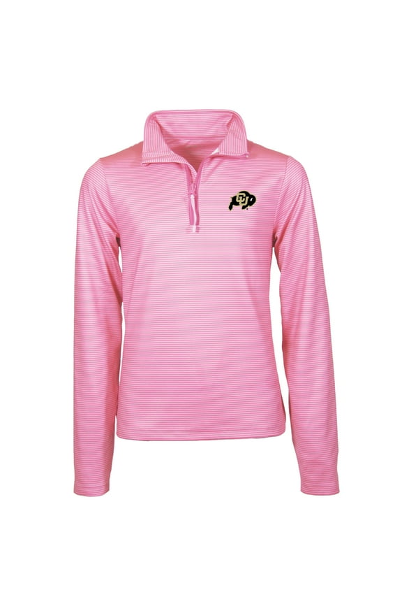 Girls Toddler Garb Pink Colorado Buffaloes Mila Quarter-Zip Pullover