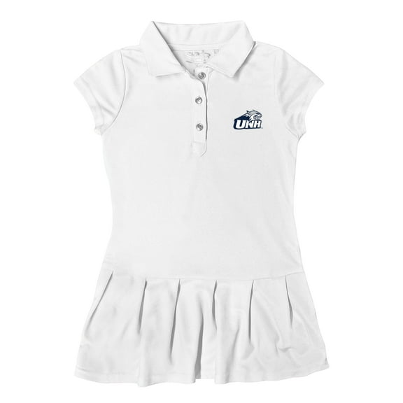 Girls Toddler Garb White New Hampshire Wildcats Caroline Polo Dress