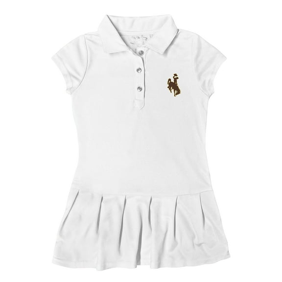Girls Toddler Garb White Wyoming Cowboys Caroline Polo Dress