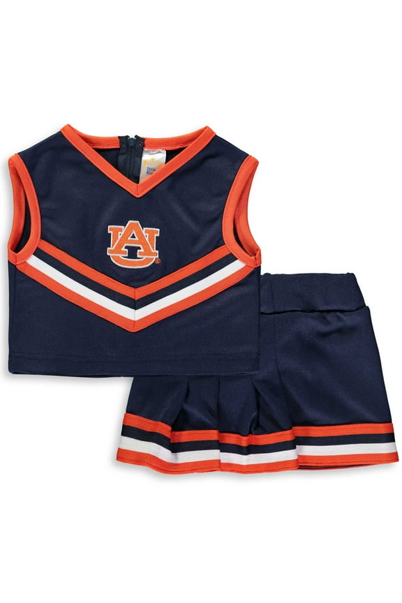 Girls Toddler Navy Auburn Tigers Two-Piece Cheer Set