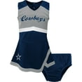 thumbnail image 1 of Girls Toddler Navy Dallas Cowboys Cheer Captain Dress with Bloomers, 1 of 1