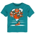 thumbnail image 1 of Girls Toddler Outerstuff Aqua Miami Dolphins Game Fit T-Shirt, 1 of 1