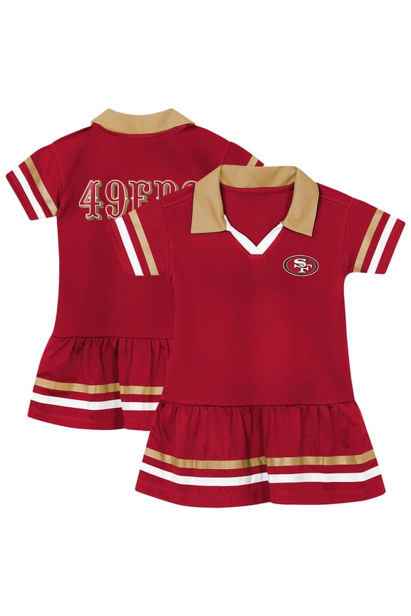 Girls Toddler Outerstuff Scarlet San Francisco 49ers Star Player Dress