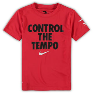 Nike 836317-658: Girl's Dry Tempo Red/White Running Shorts 