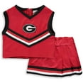 thumbnail image 1 of Girls Toddler Red Georgia Bulldogs Two-Piece Cheer Set, 1 of 2