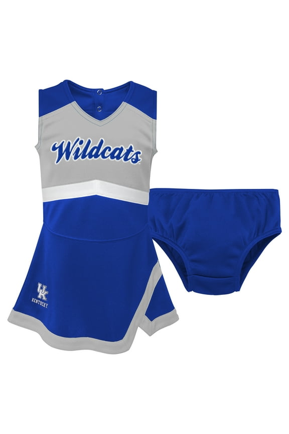 Girls Toddler Royal Kentucky Wildcats Cheer Captain Dress & Bloomers Two-Piece Set