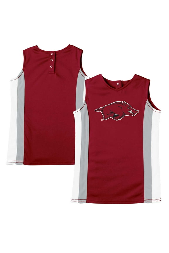 Girls Toddler Russell Cardinal Arkansas Razorbacks Cheerleader Dress