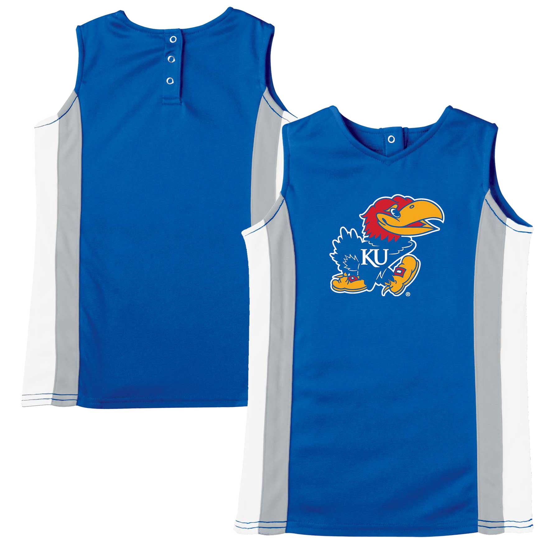 Girls Toddler Russell Royal Kansas Jayhawks Cheerleader Dress