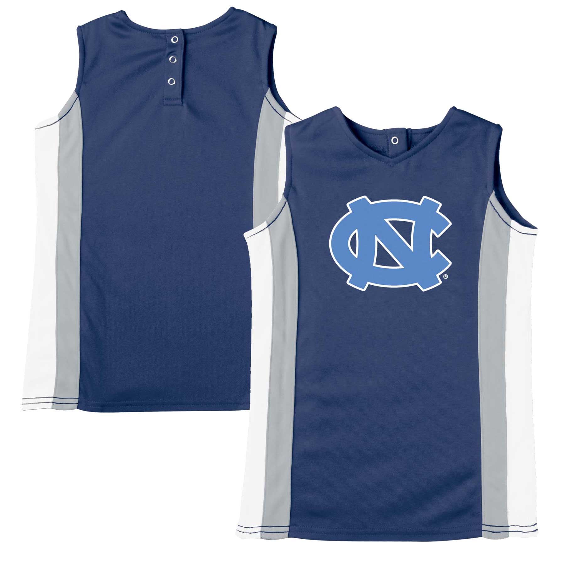 Girls Toddler Russell Navy North Carolina Tar Heels Cheerleader Dress