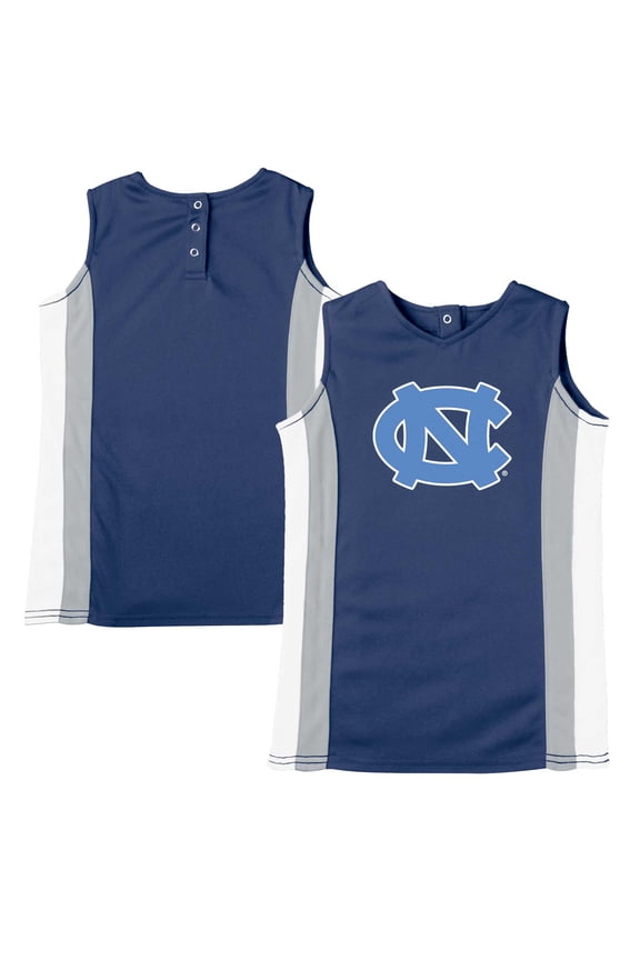 Girls Toddler Russell Navy North Carolina Tar Heels Cheerleader Dress