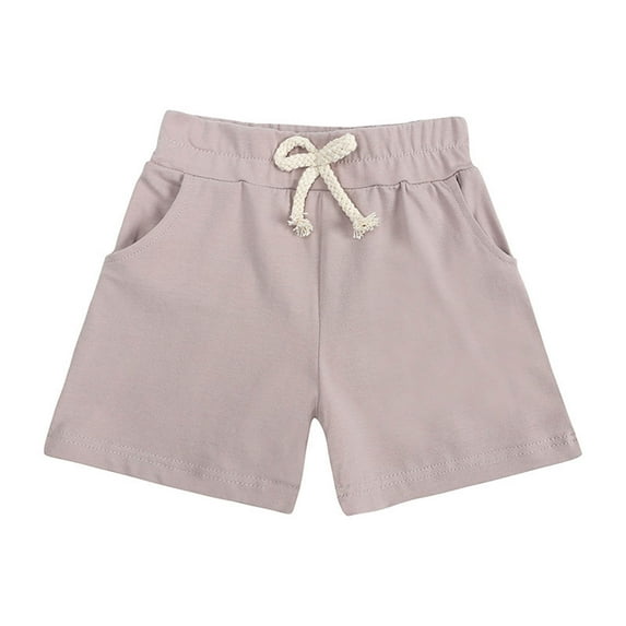 Girls' Toddler Shorts Dgankt Boys and Girls Fashion Casual Elastic Solid Color Shorts with Pockets Toddler Biker Shorts