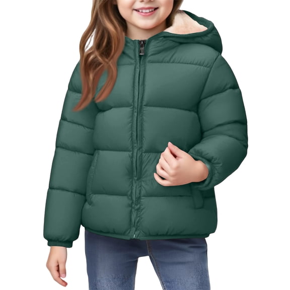 Girls Toddler Winter Vest, Lightweight Insulation for Easy Movement, Perfect for Keeping Core Warm Without Restricting Arms During Active Play.,Green,130