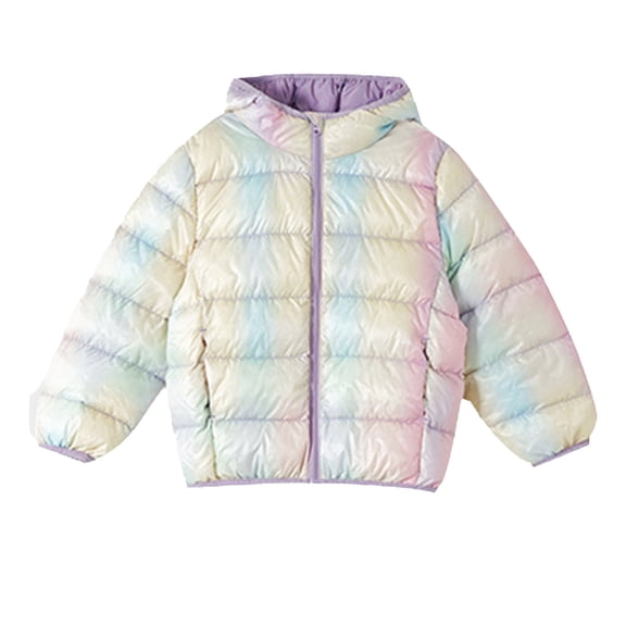 Girls and Toddlers' Lightweight Packable Hooded Jacket Kids Light Jacket Jackets Kids 5t Girl Winter Coat Rain Jackets for Girls Trooper Tech Jackets Star Jacket Girls Winter Jacket for Girls Girls