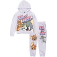 thumbnail image 1 of Girls' Tom and Jerry Pullover Hoodie and Jogger Clothing Set - Little and Big Girl Sizes 4-16, 1 of 4