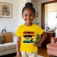 thumbnail image 1 of Girls Tops Black History Month Graphic Short Sleeve Tee Girls Clothes Yellow 1-2 Years, 1 of 6