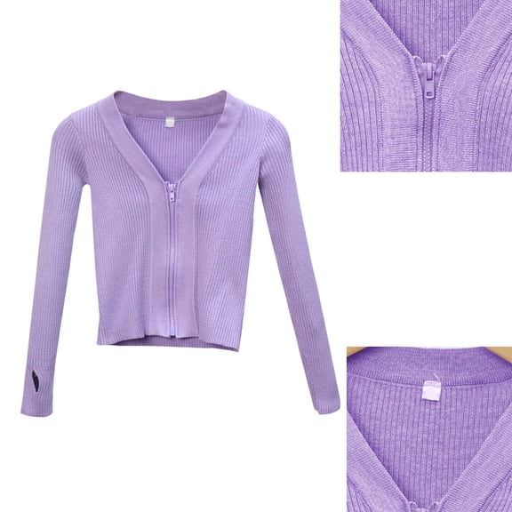 Girls Tops Girls Ballet Dance Crop Top Sweater Long Sleeve Sport Sweatshirt With Thumb Hole for Active Performance