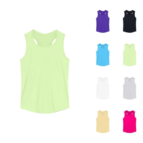 Girls Tops Girls Outfits Girls Tank Tops for Summer Comfort Stretchy Sleeveless Casual Wear Soft Blend Breathable Loose Fit for Daily Outdoor Activities