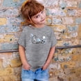 thumbnail image 1 of Girls' Tops Kids Unisex Casual Print Round Neck Loose Short Sleeve Tee Girls Clothes Grey 10-11 Years, 1 of 4
