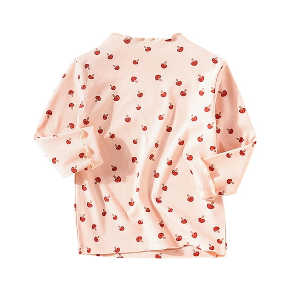 Girls Tops Long Sleeve Iyufng Round Neck Fashion Cotton Children's Bottom Layer Shirt Casual Kid Blouse