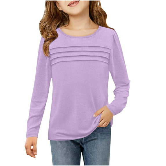 Girls Tops Size 7-8 Long Sleeve Shirts for Girls 7-8 Size 8 Girls Clothes Shop All
