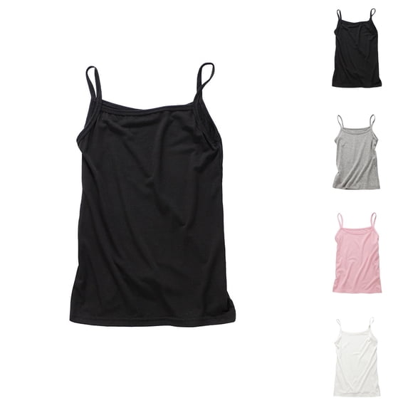 Girls Tops Summer Camisole Casual Cute Print Tank Top Breathable Undershirt for Kids Soft Layering Piece for Hot Weather