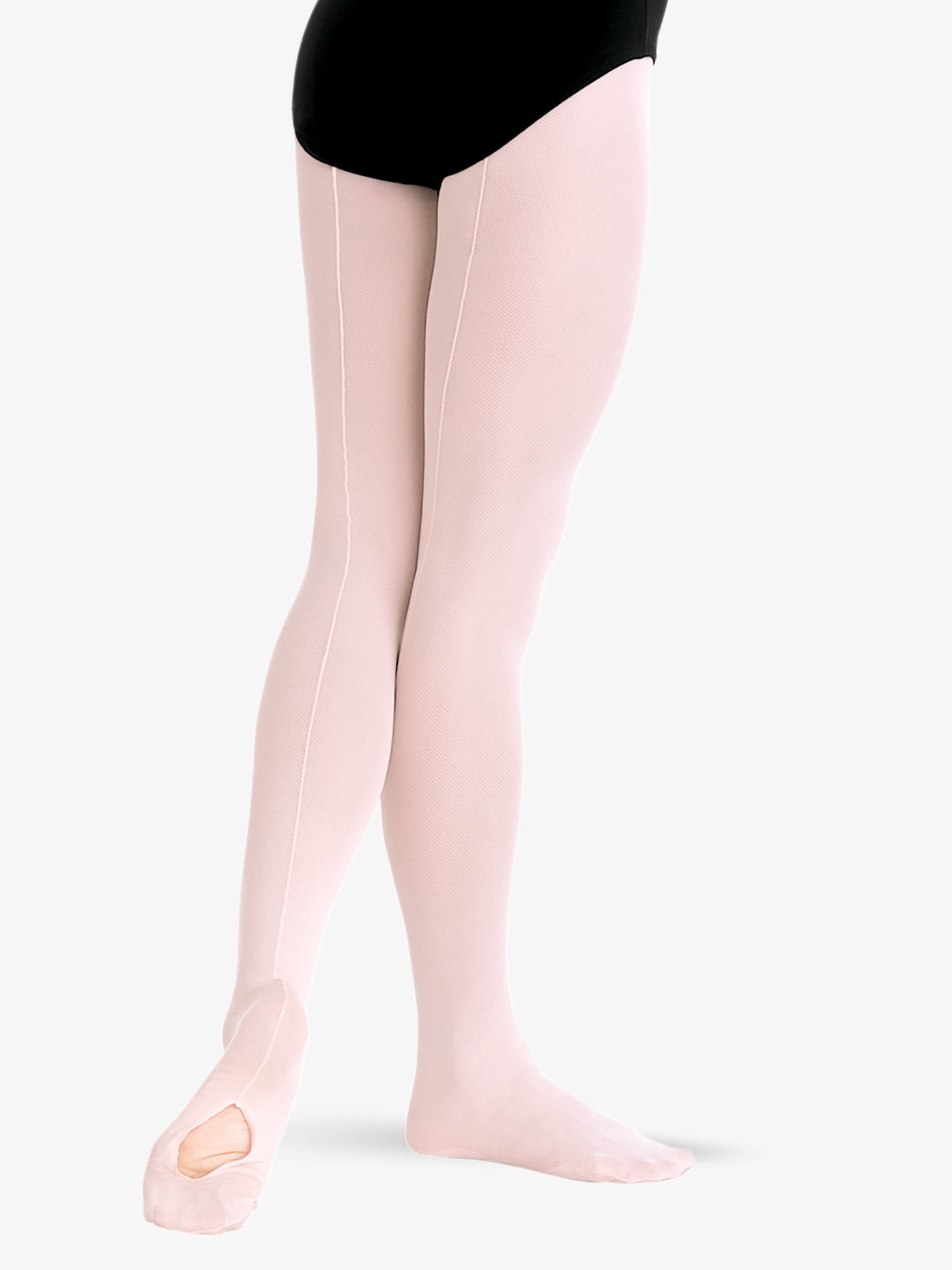Body Wrappers TotalSTRETCH Girls' Mesh Backseam Convertible Tights ...