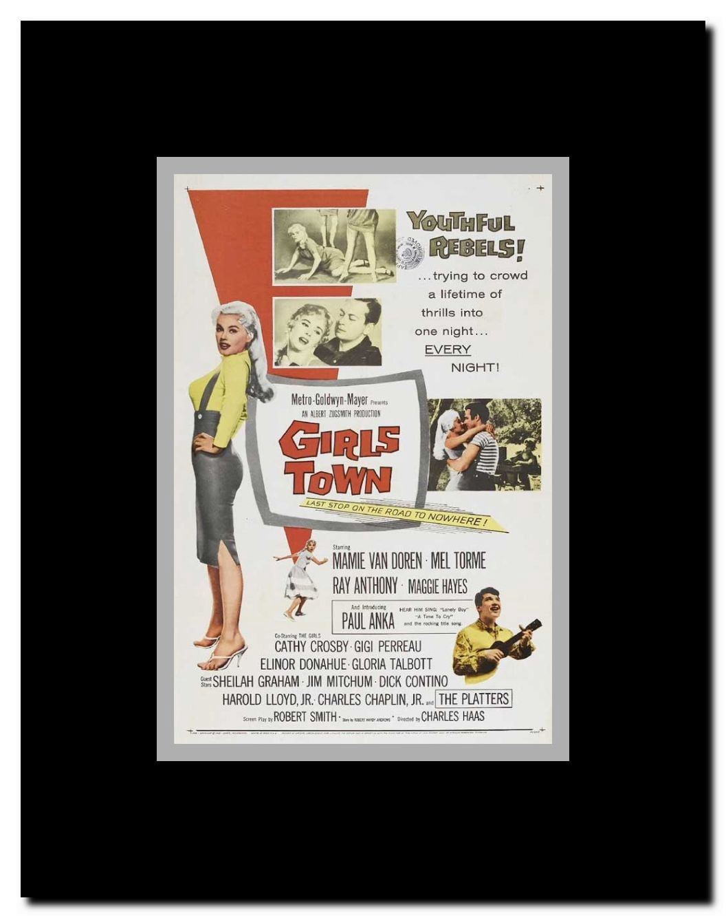 Girls' Town Framed Movie Poster