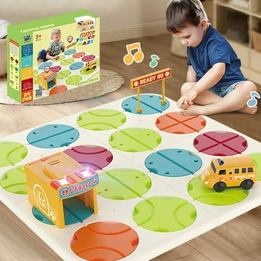 Girls Toys 8-10 Logical Road Builder Games, Brain Teaser Puzzles for Boys and Girls Age 3-8,Maze Track Rail Building and Construction Learning Toys