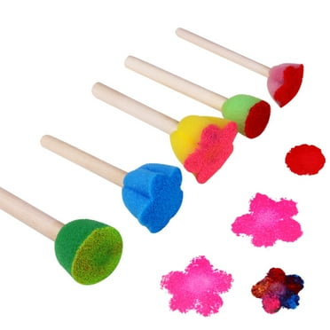 Girls Toys Age 6-8 Kids Cleaning Toy Set Toys 5Pcs Colorful Pattern DIY Toys Graffiti Tools Painting Brushes Educational Toys