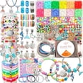 thumbnail image 1 of Girls Toys Bracelet Making Kit -3400pcs Charm Jewelry Making Kit Supplies,Unicorn/Mermaid Crafts Birthday Christmas Gifts for Girls Ages 5 6 7 8 9 10 11 12 Years Old, 1 of 6