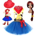 Girls Toys Cowboy Costumes Jessie Story Kids Cosplay Dress Halloween