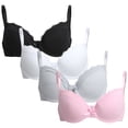 thumbnail image 1 of dELiA*s Girls Training Bra Soft Molded Microfiber Bralette Wire-Free Girls a-Cup Bras 4 Pack, 1 of 7