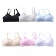 thumbnail image 1 of Girls Training Bra, 6 Pack Stretch Cotton Crop Cami Bralette, 1 of 8