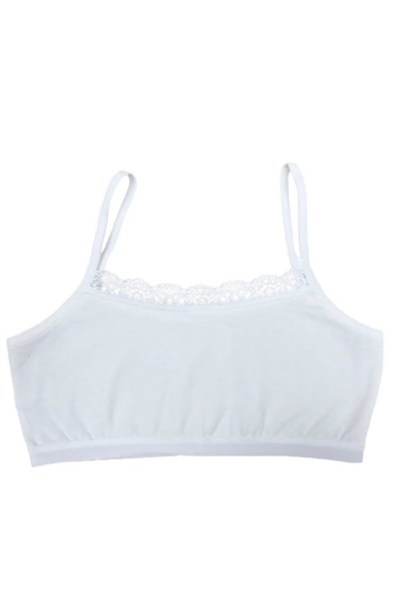 Girls Training Bra Cotton Girls Training Bra Cotton Stretch Crop Cami Bralette Girl Underwear Cotton Lace Bras Girls Soft Camisoles Sports Bra Top For Teens Training Bra 8-12Y